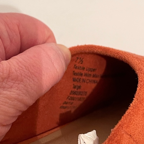 Universal Thread Slip On Backless Almond Toe Mule Size 7.5 Rust Orange - Picture 9 of 9